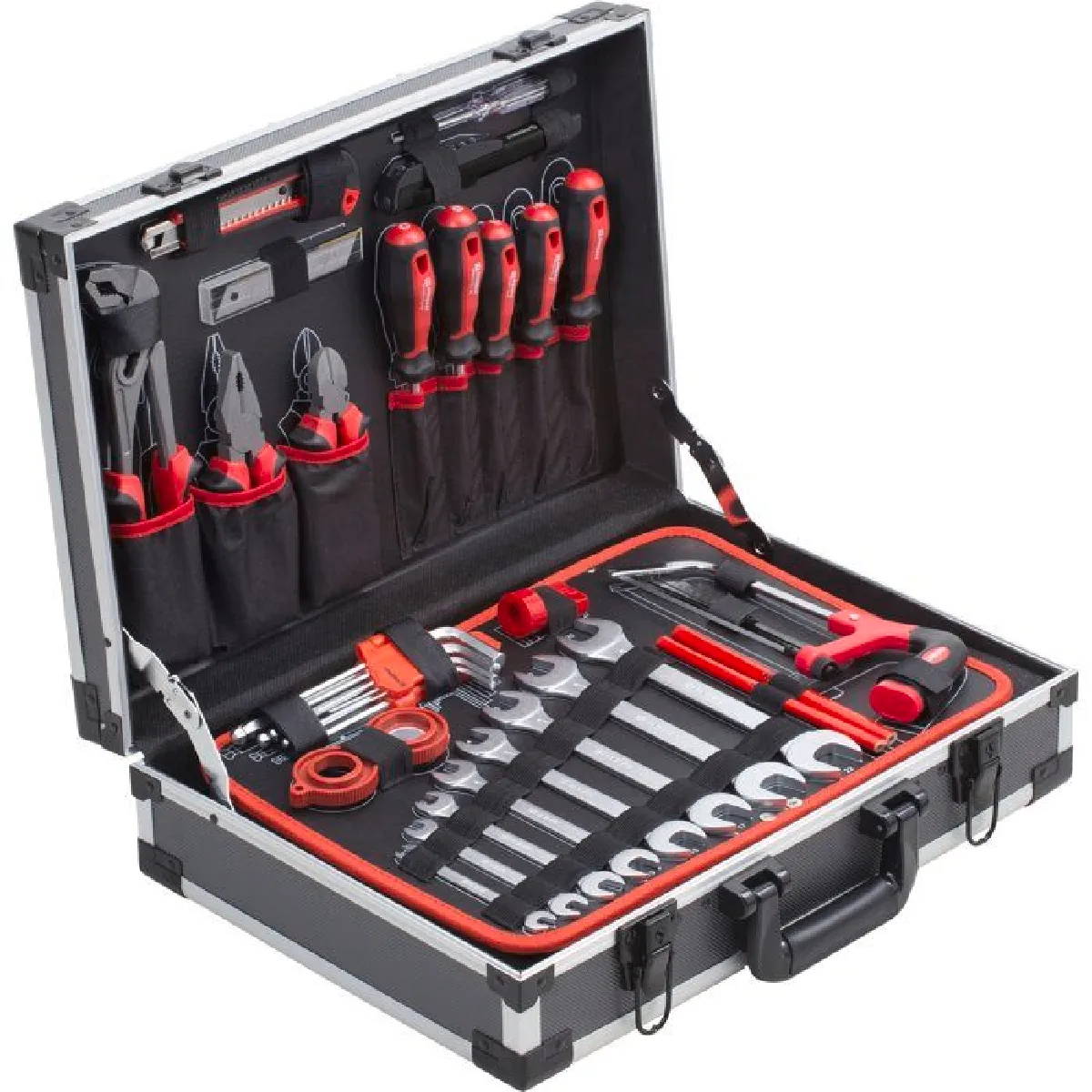 Bote outil MEISTER Coffret a outils de 121 pieces - aluminium