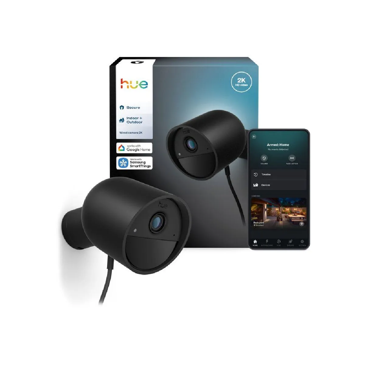 Philips Hue Caméra Extérieure Secure 2K