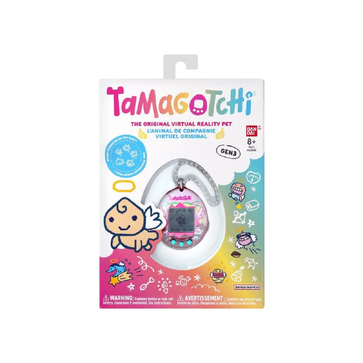 Bandai Tamagotchi Original Angel Teacup - Écran couleur