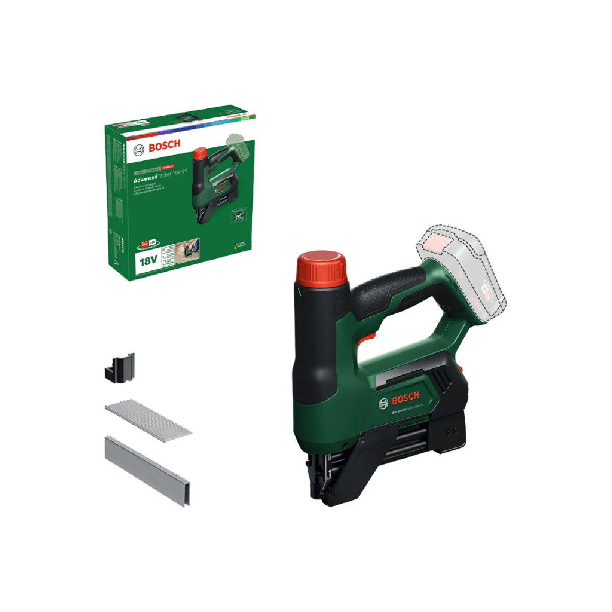 Bosch AdvancedTacker 18V-25 - Agrafeuse/cloueuse sans fil 18V