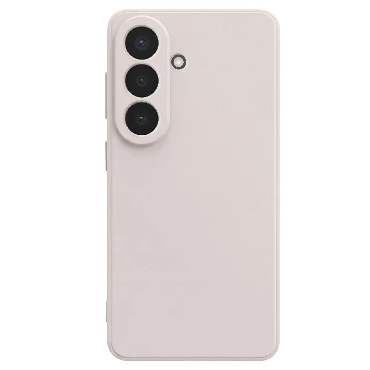 Avizar Blanc Coque Pour Galaxy S26 En Silicone Souple Soft-Touch