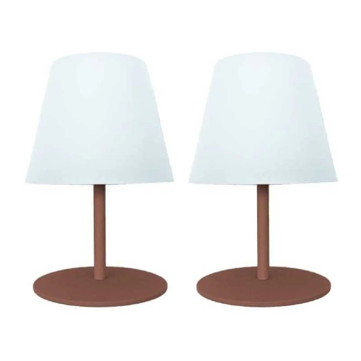 Lumisky Lot De 2 Lampes De Table Led – Terracotta