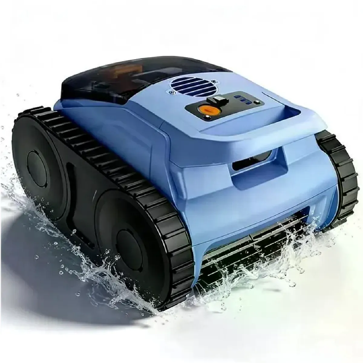 SEAUTO Robot Piscine Sans Fil,180 Min&200m&sup2;, Double Filtration, Stationnement