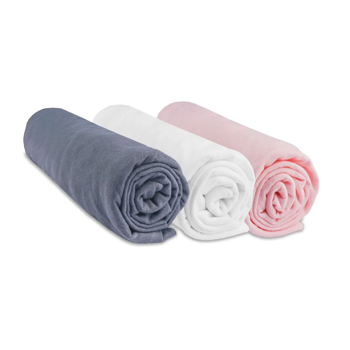 Easy Dort Lot De 3 Draps Housse Jersey 100% Coton - 60X120 Cm