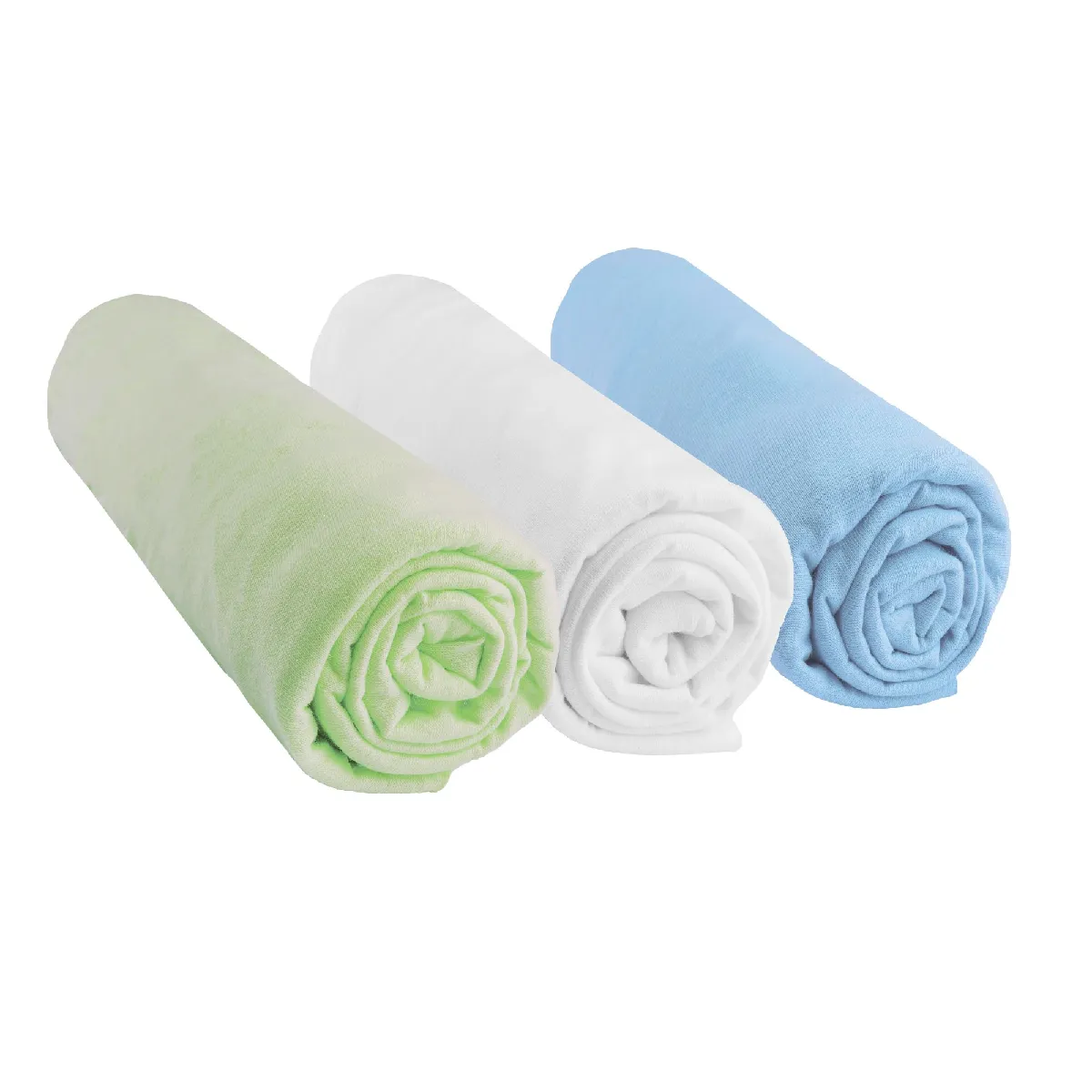 Easy Dort Lot De 3 Draps Housse Jersey 100% Coton - 60X120 Cm