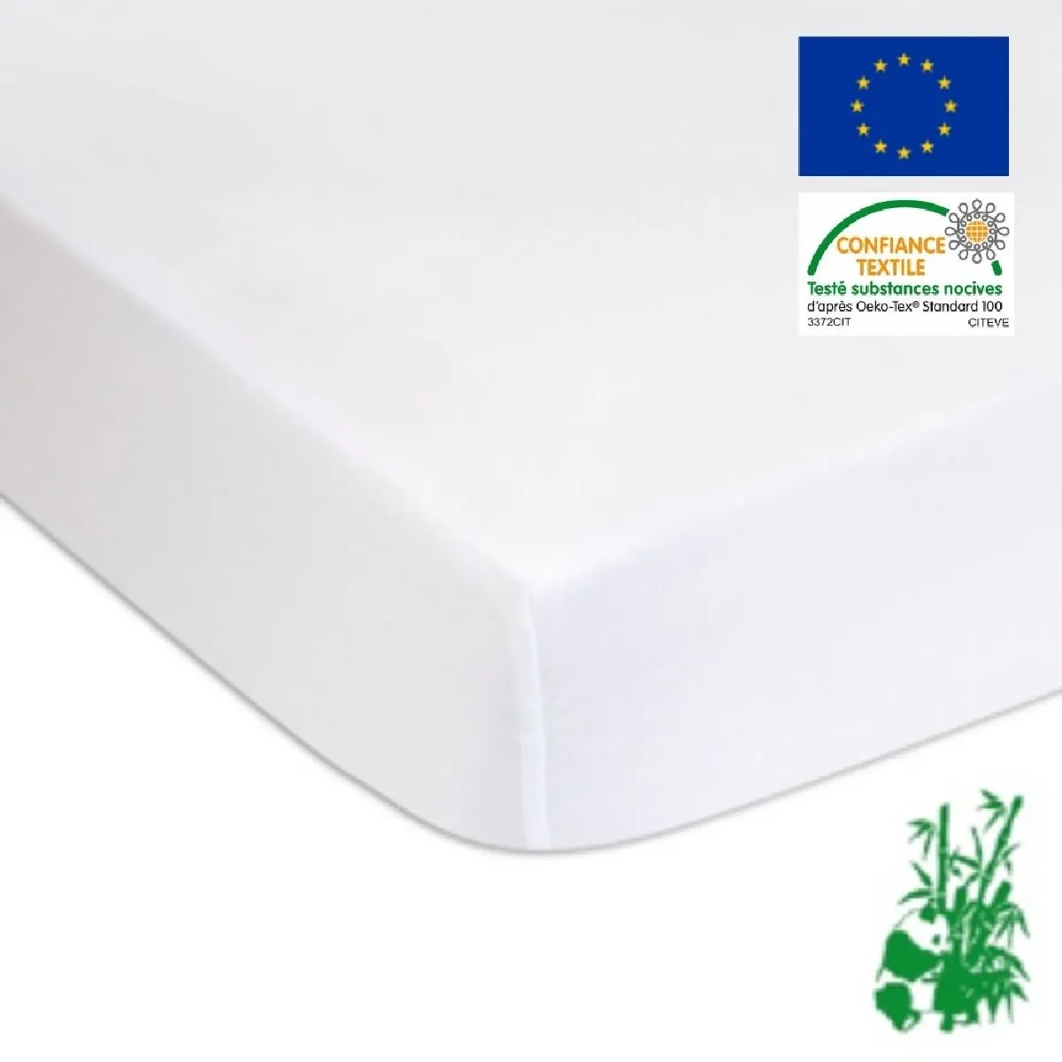 Lot de 2 Al&egrave;ses &eacute;ponge Bambou + PU - 40x80