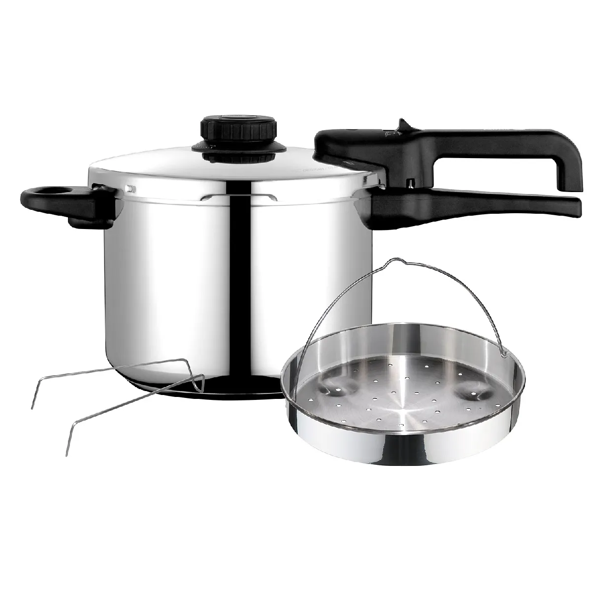 FAGOR Autocuiseur 6 Litres, Induction, Acier Inoxydable 18/10, R&eacute;gulateur de Pression DUAL Xpress