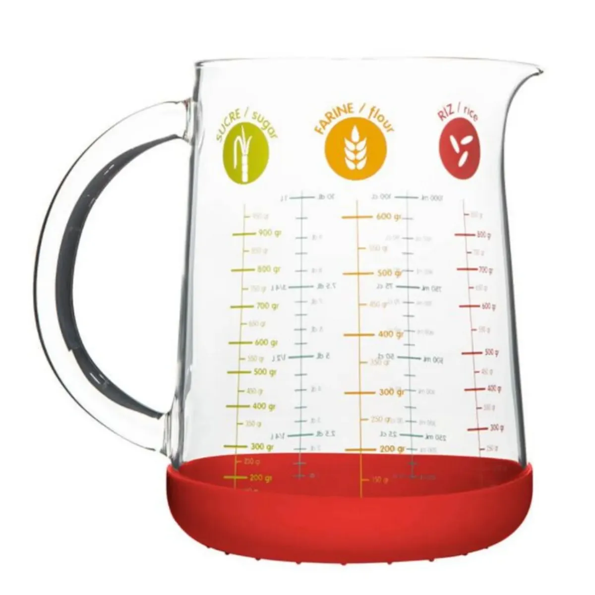 Pebbly - Pichet doseur - 1 L - Rouge - Image 3
