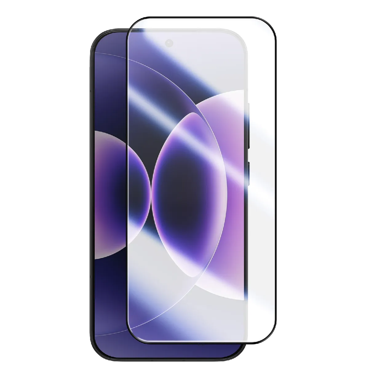 Mayaxess - Protection d'écran pour Xiaomi 17 - Verre trempé 9H - Noir - Image 2