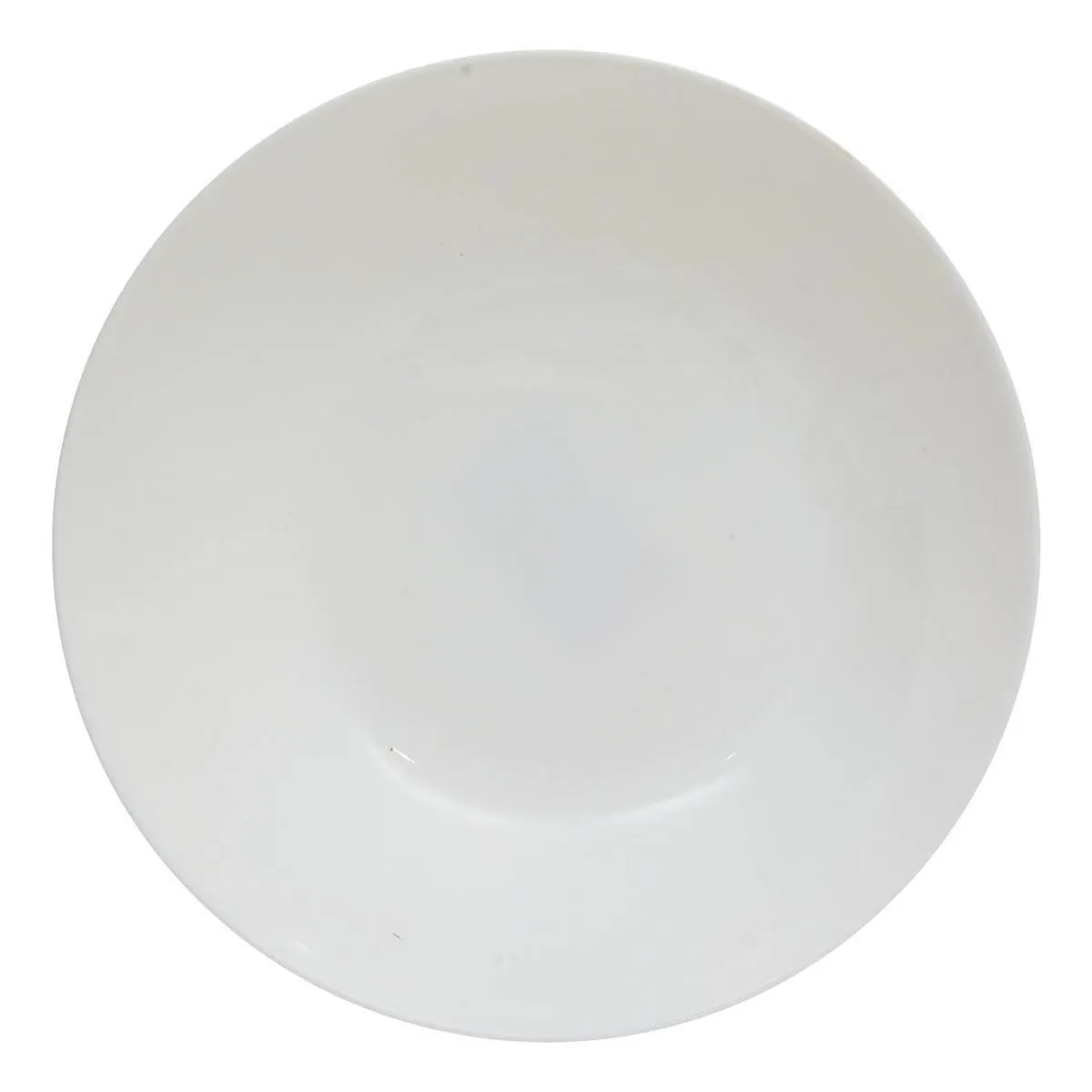 Lot de 6 Assiettes Creuses en Verre Louise 20cm Blanc