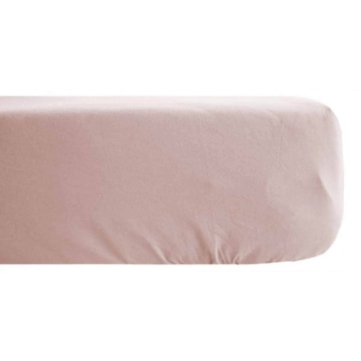 VENT DU SUD Drap housse Palace pur coton teint lav&eacute; 63 fils/cm&sup2; 