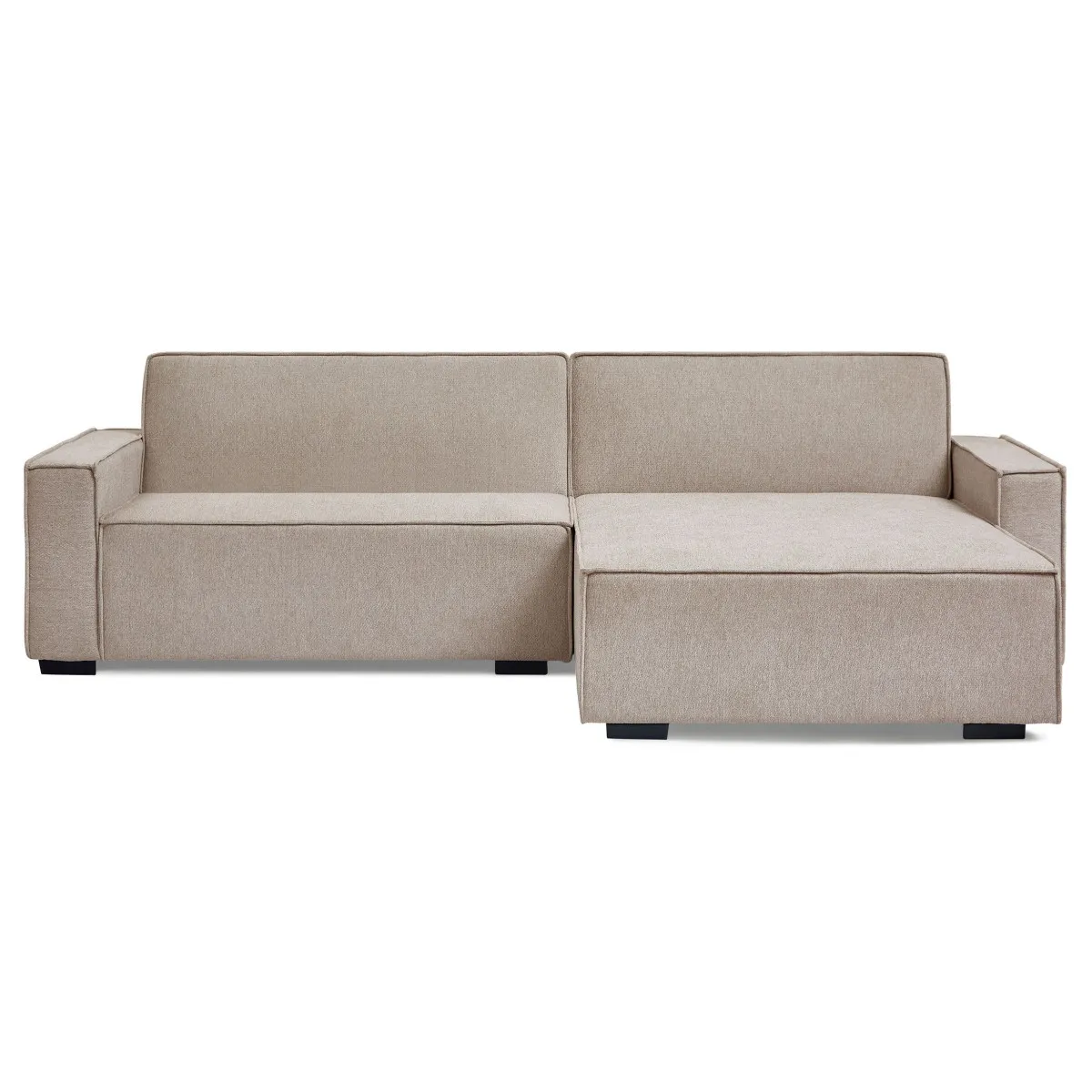 Paris Prix Canapé Convertible Angle Réversible Romeo 275Cm Taupe
