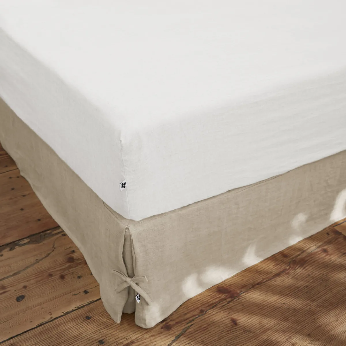Drap housse "Soline" Lin lavé l'Effet Papillon