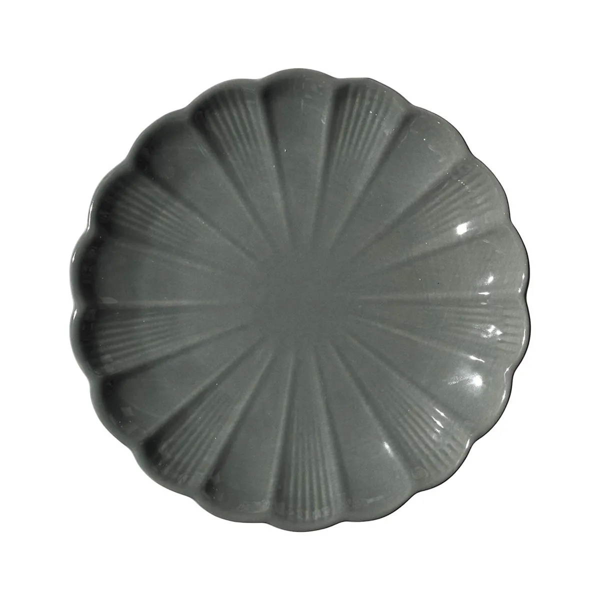 Lot de 6 Assiettes à Dessert Calista 19cm Gris