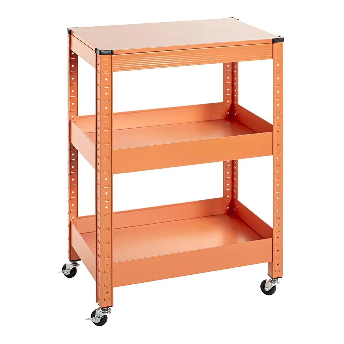 Desserte de Cuisine 3 Niveaux Coppa 75cm Orange
