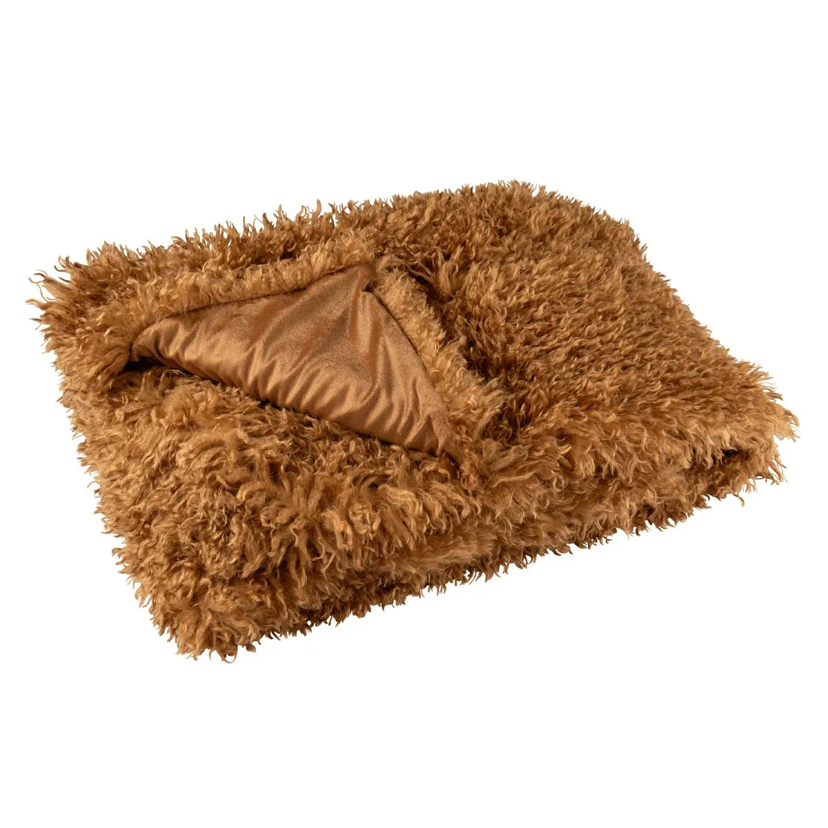 Paris Prix Marron Plaid Imitation Fourrure Moutie 130X180cm