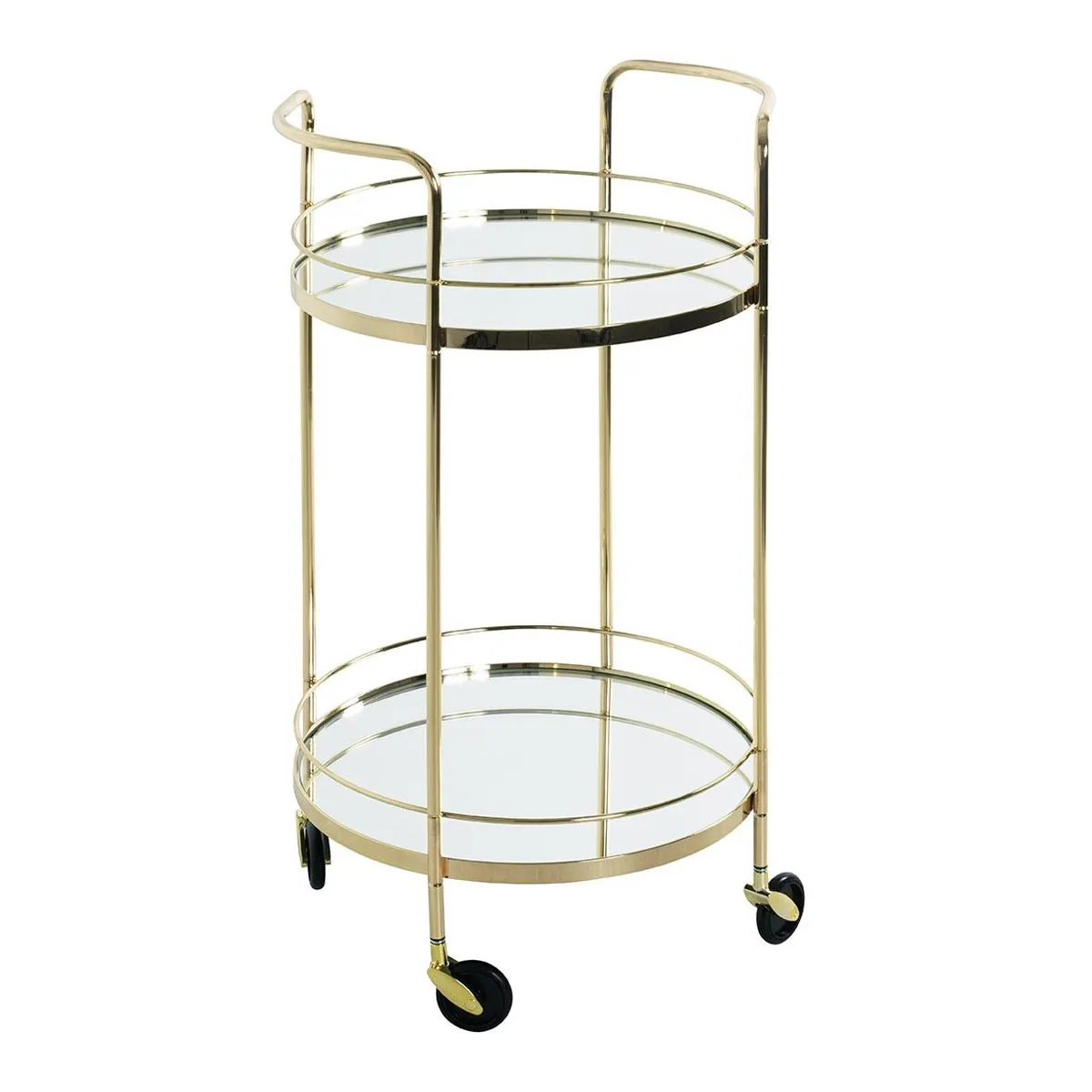Desserte Design 2 Niveaux Palace 80cm Or