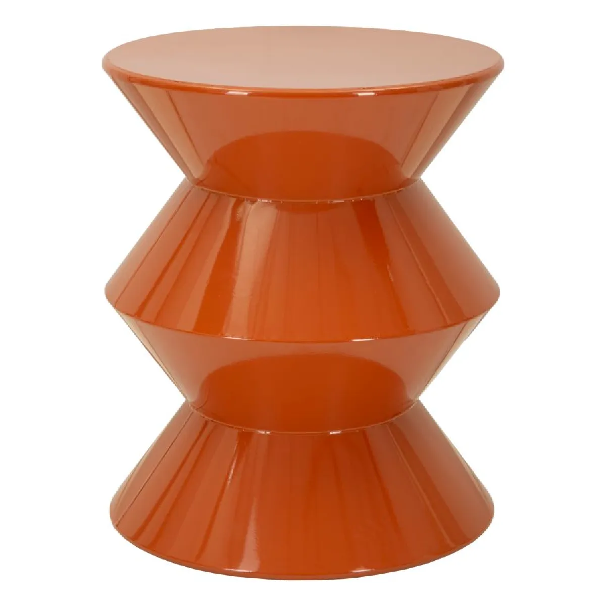 Generique Orange Bout De Canapé En Métal Zag 37.5 X 45 Cm - Image 3