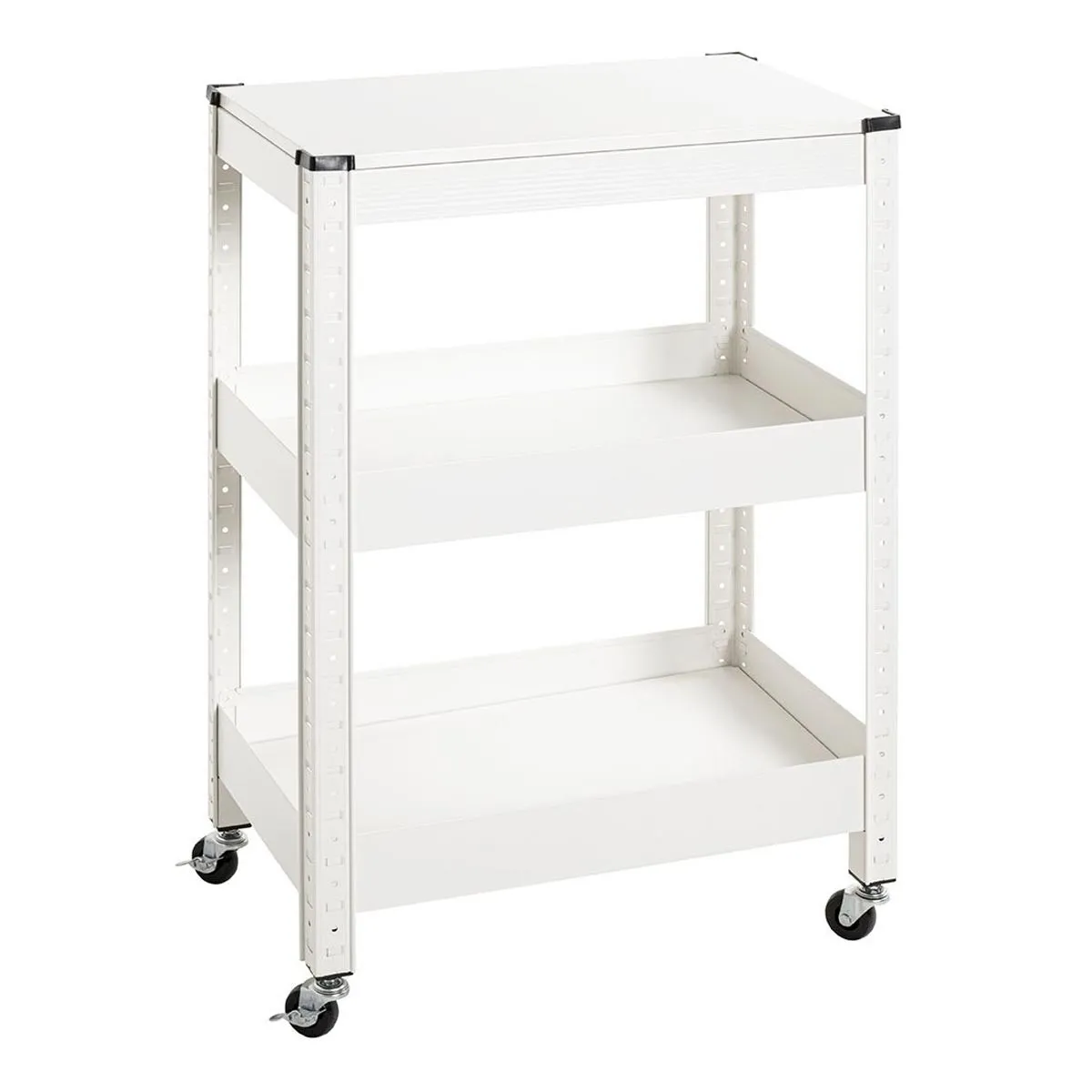 Desserte de Cuisine 3 Niveaux Coppa 75cm Blanc