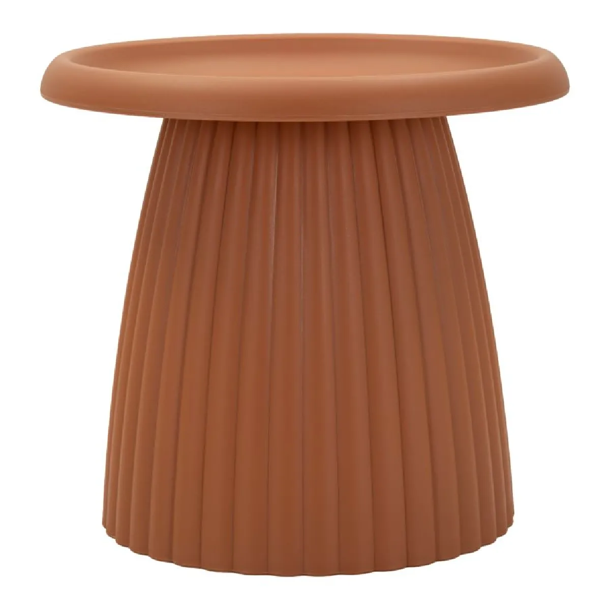 Generique Rouge Table D'appoint Rainurée "Geax" 50Cm - Image 3