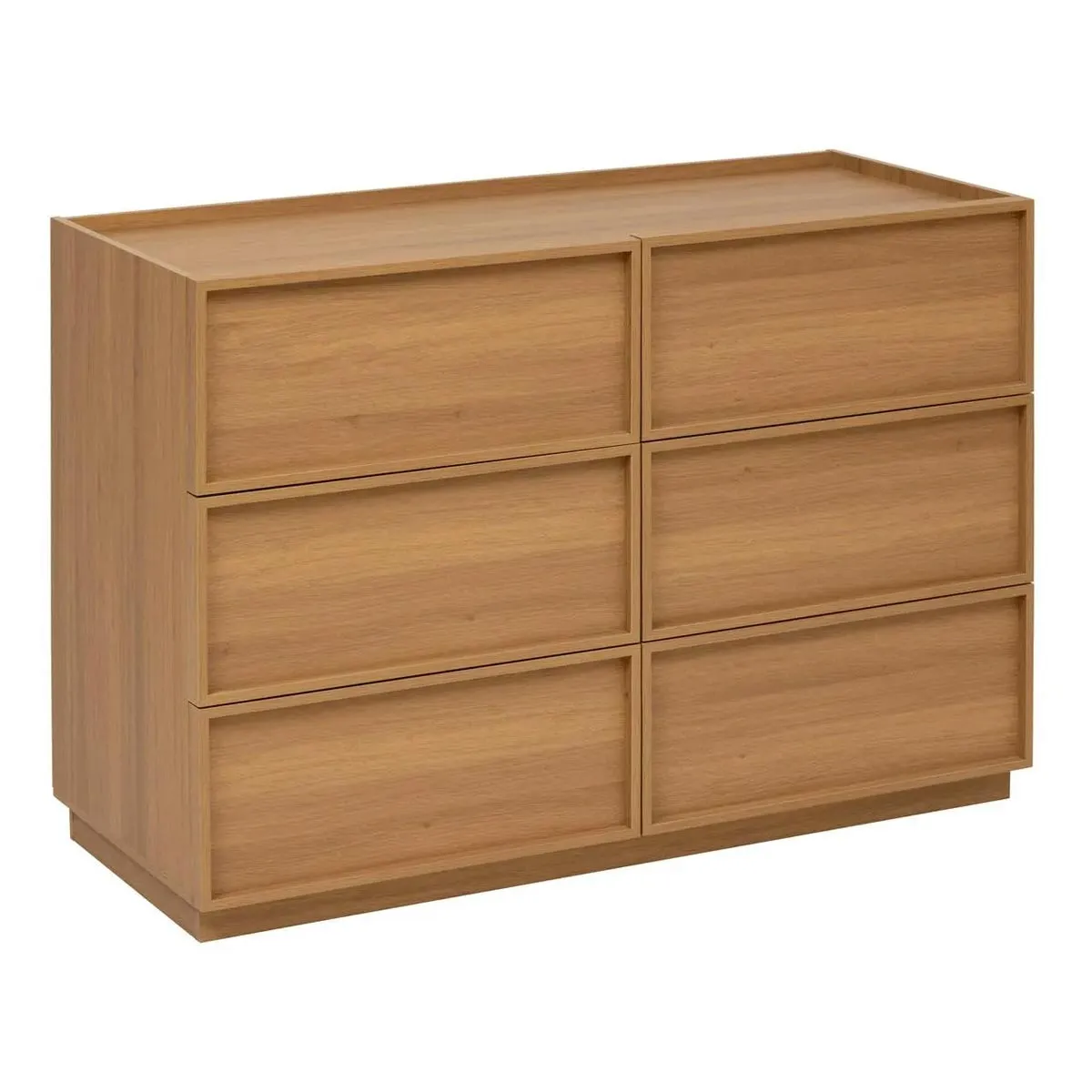 Five Simply Smart Marron Commode 6 Tiroirs Framy 115Cm