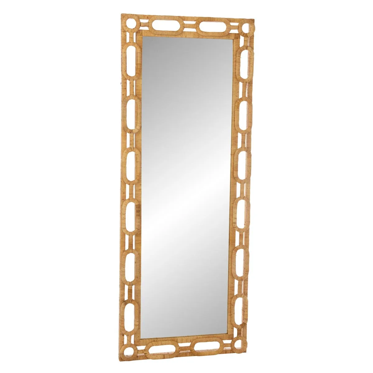Paris Prix Beige Miroir Mural Rotin Ring –