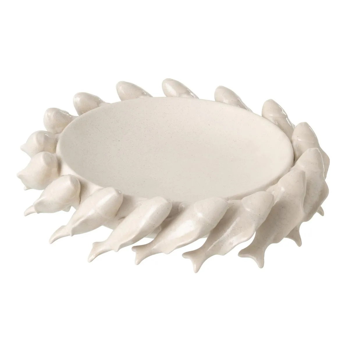 Generique Blanc Coupelle Déco Poisson "Kraken" 32Cm Cassé - Image 2