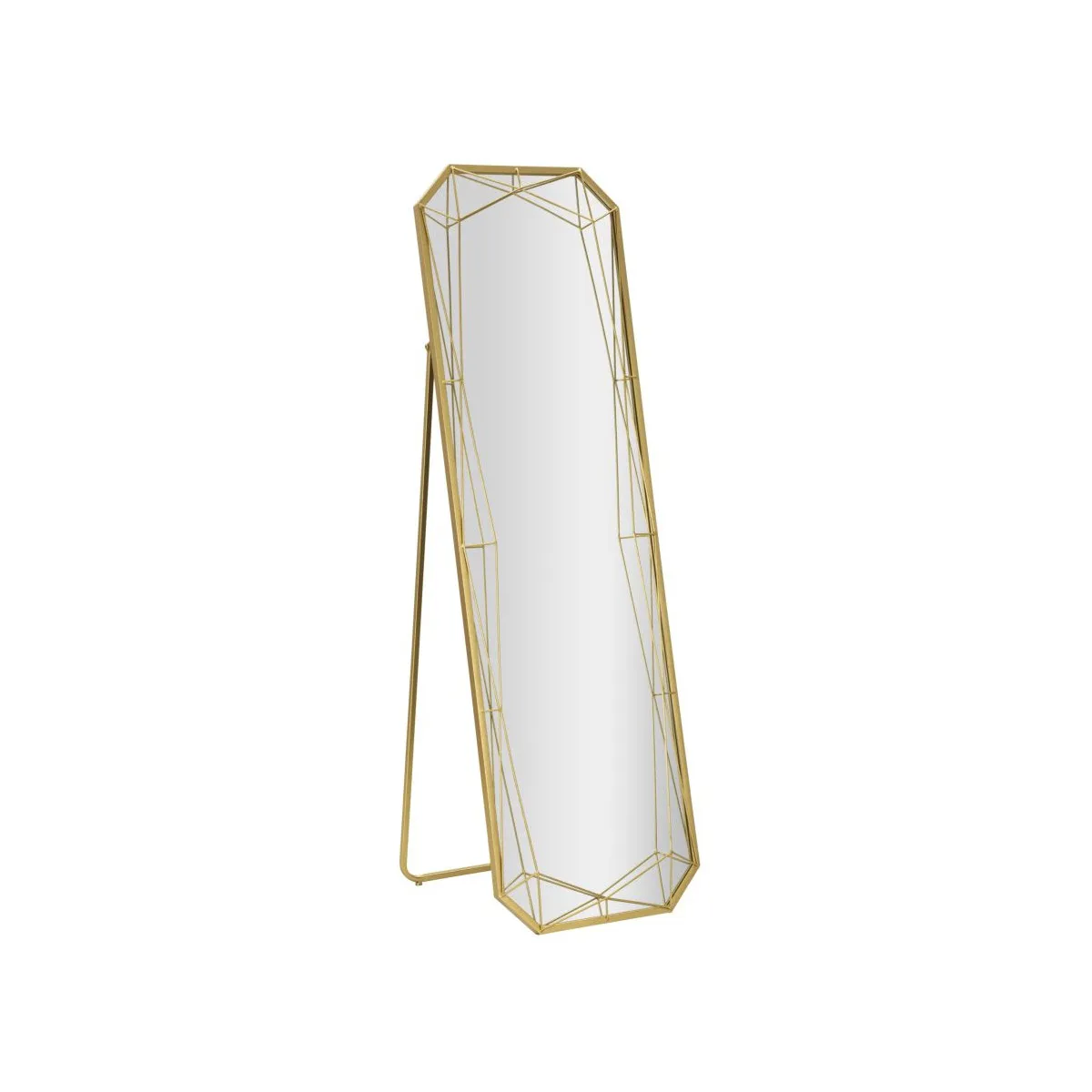 Mauro Ferretti Paris Prix Miroir Sur Pied Rectangulaire - Or