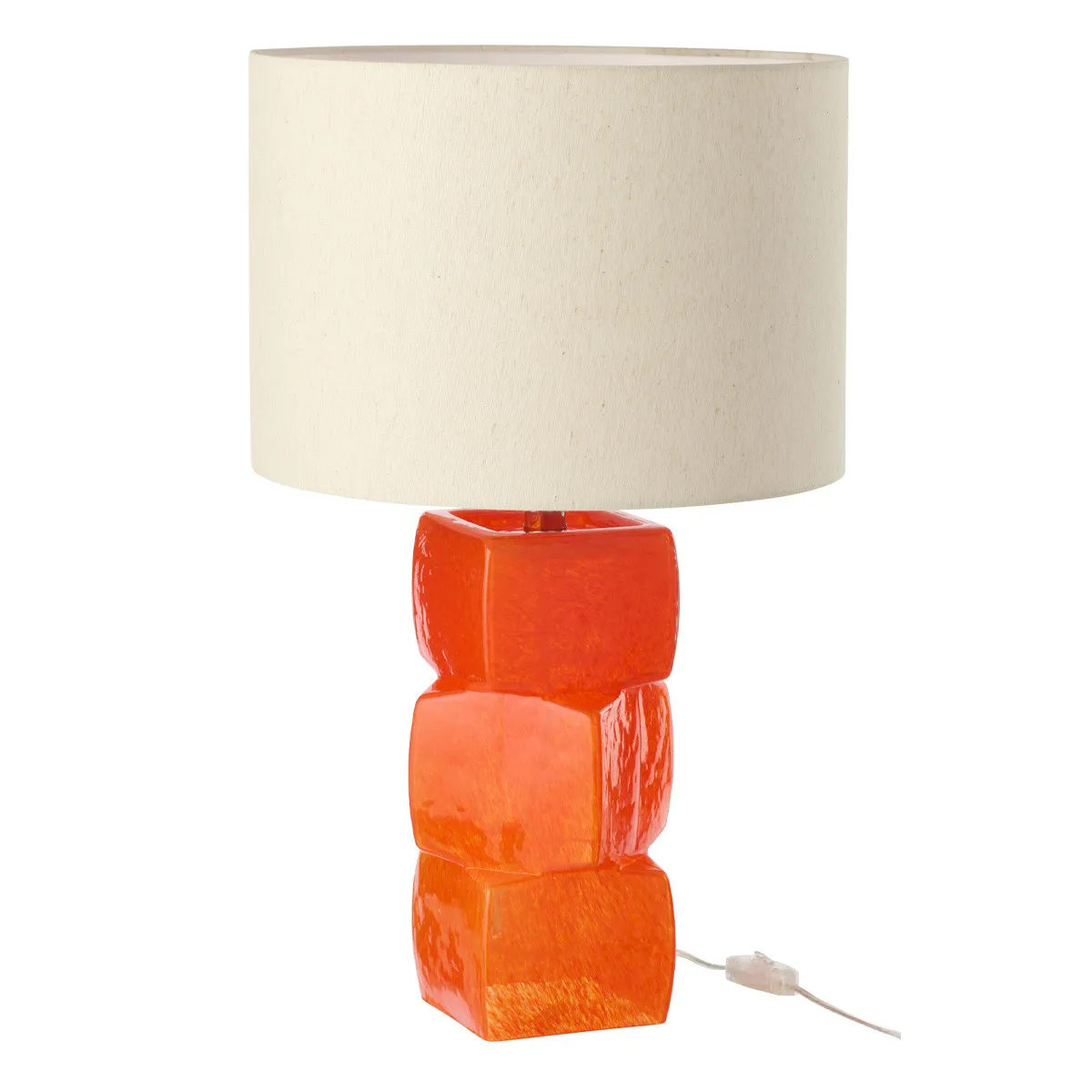 Paris prix Lampe à poser design 3 cubes - Orange
