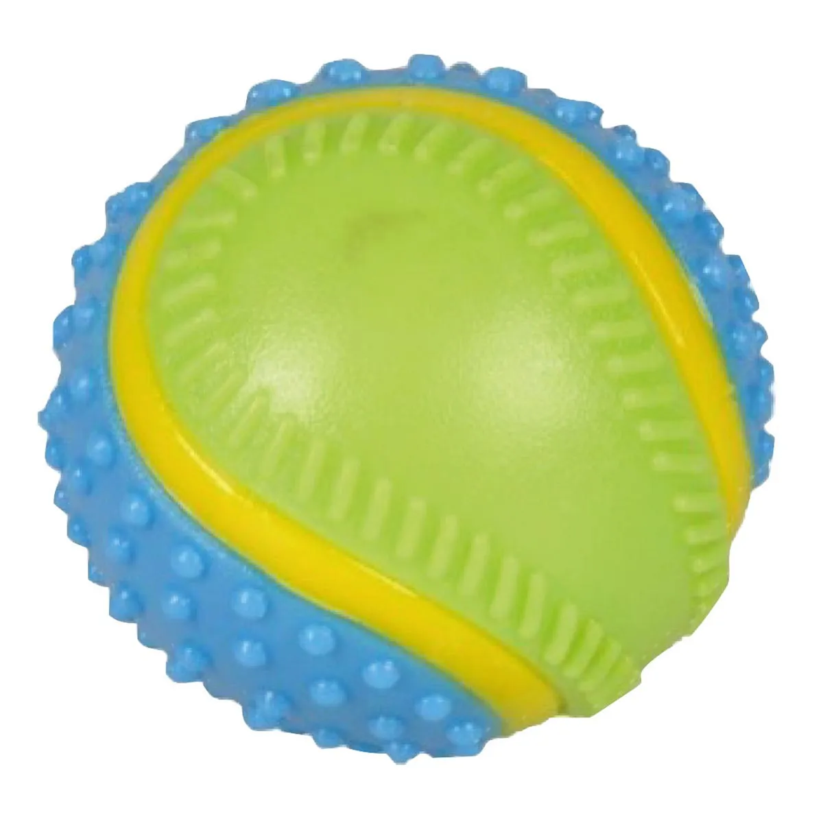 Jouet Chien Balle Stimulation 5 Sens 6cm Bleu