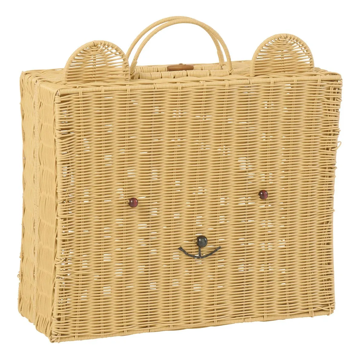 Valise Déco Enfant Ours Napoleon 50cm Naturel