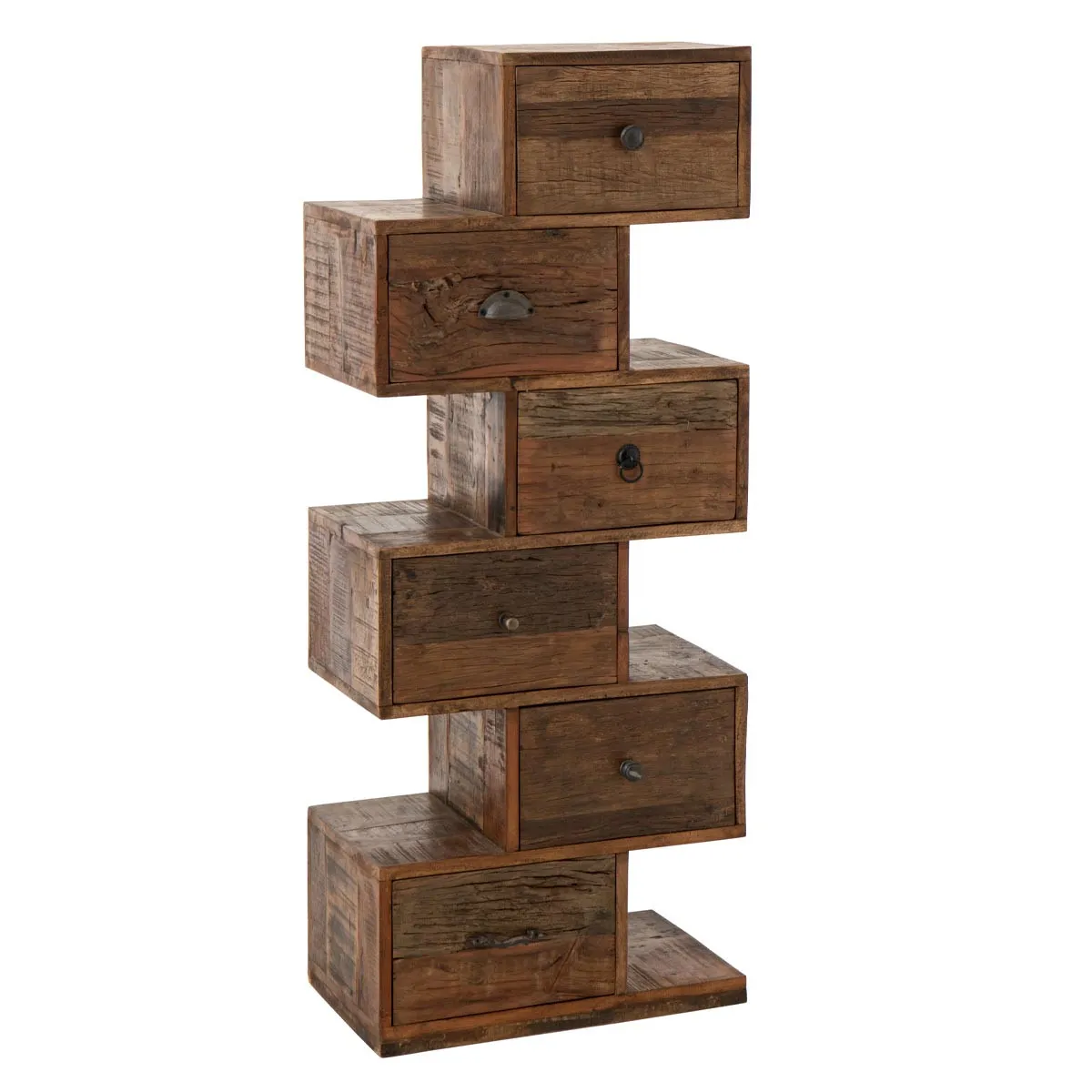 Commode 6 Tiroirs En Bois ""toro"" 105cm Naturel