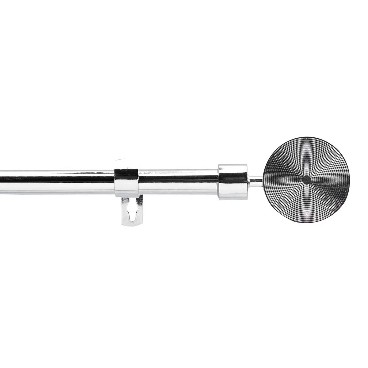 Douceur D'interieur Kit Tringle À Rideau Extensible Rollis 120-210Cm Chrome
