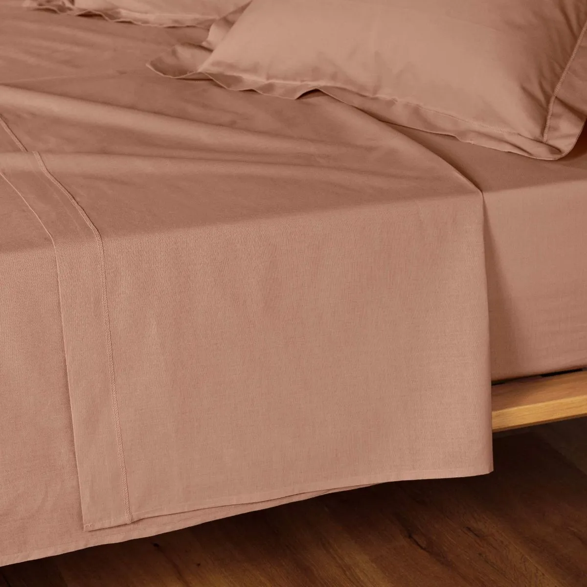DOUCEUR D INTERIEUR Drap Plat Lina 240x300cm Rose Blush