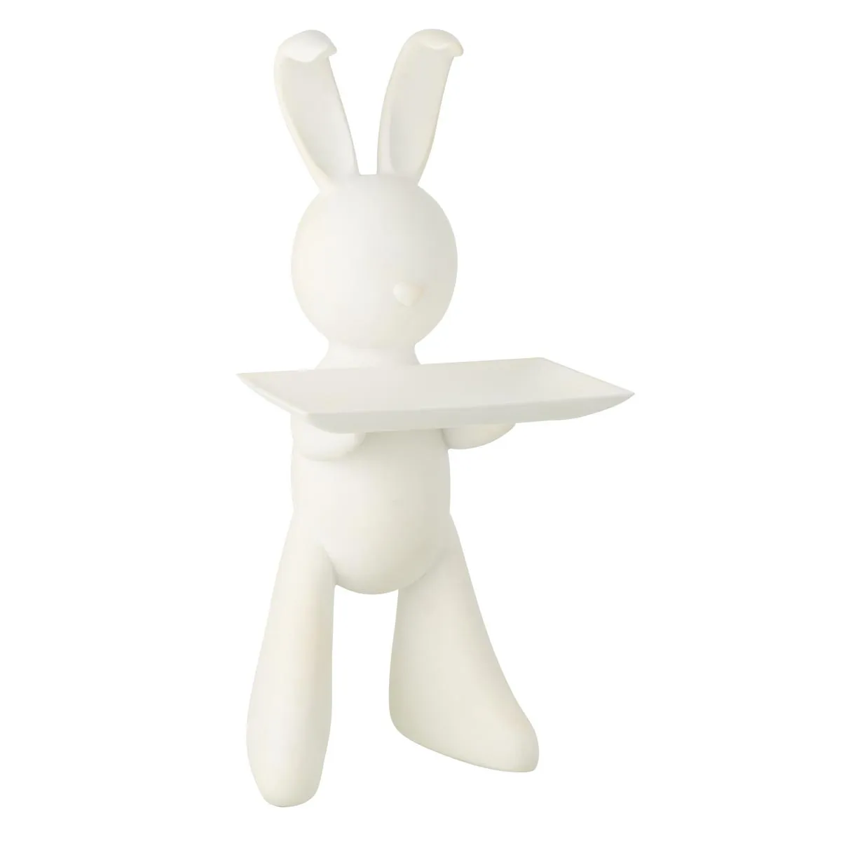 Paris Prix Blanc Vide-Poche Statue En Résine Lapin 75Cm