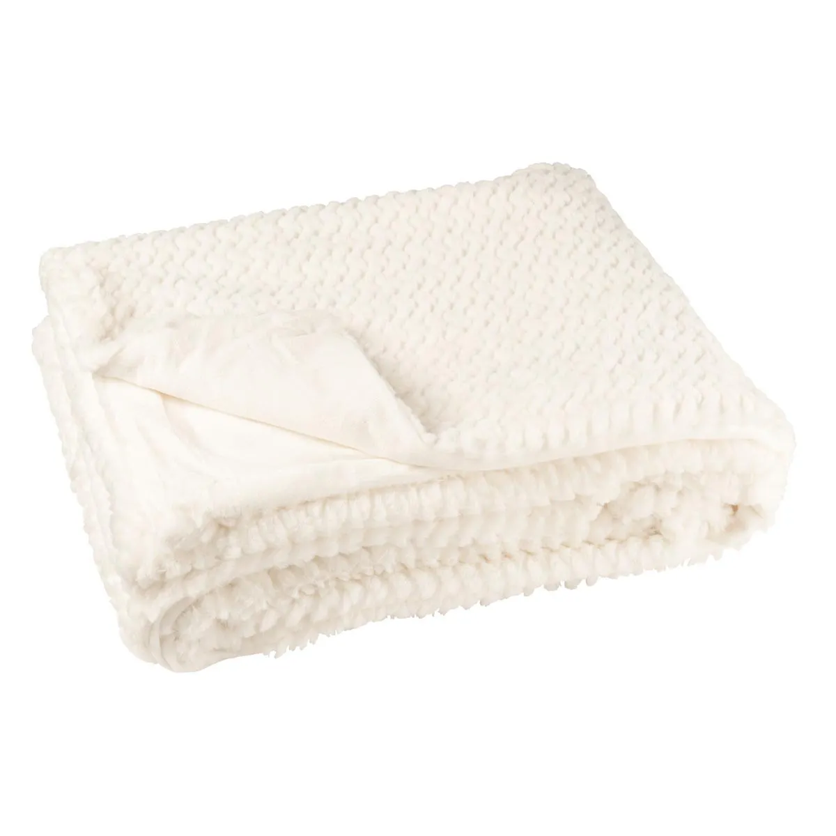 Paris Prix Blanc Plaid Uni Winter 130X180cm