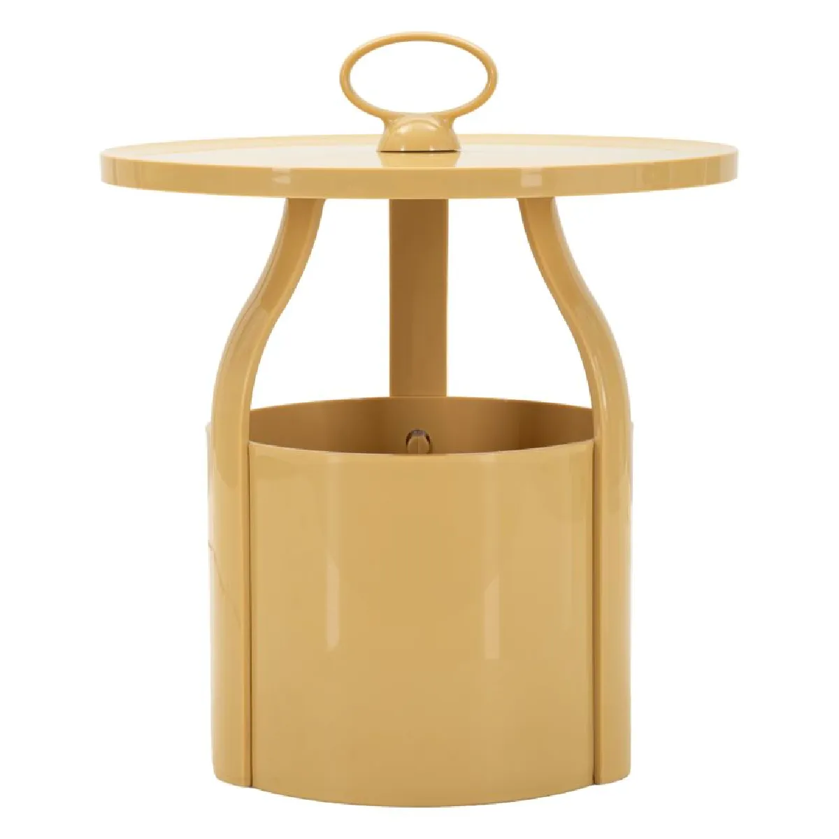 GENERIQUE - Table d'appoint Iris - Design - Crème - 44cm - Image 2