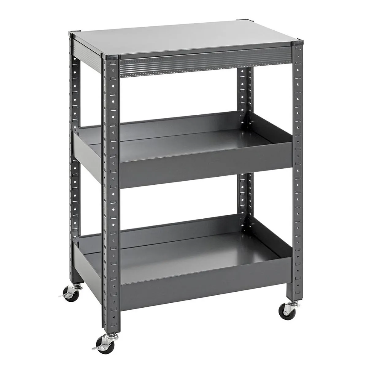 Desserte de Cuisine 3 Niveaux Coppa 75cm Gris