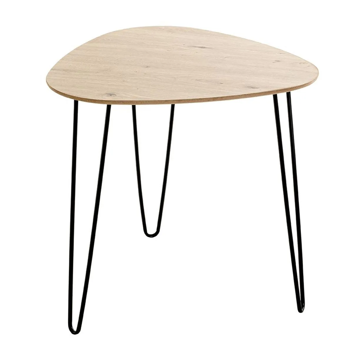 Paris Prix Noir Table D'appoint Design Brady 48Cm Naturel &