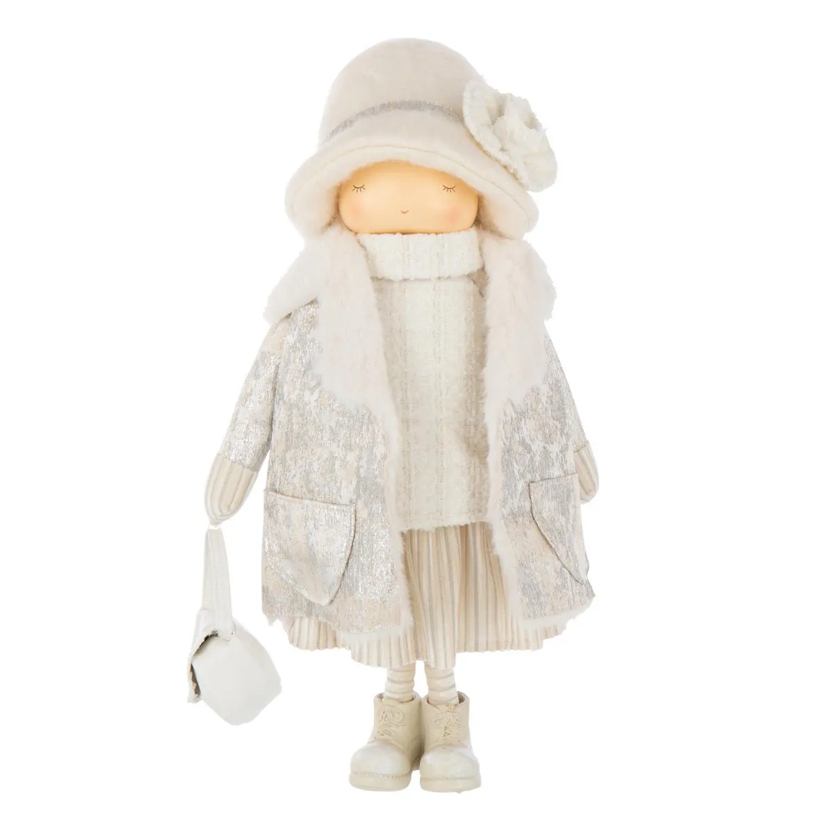 Paris Prix Blanc Statuette Fille Tissu
