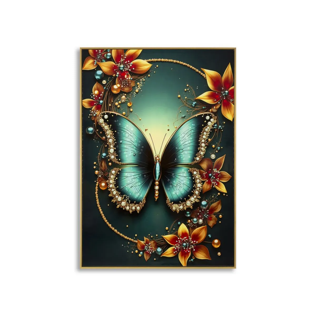Generique Tableau Imprimé "Butterfly I" 70X100cm Multicolore - Image 3