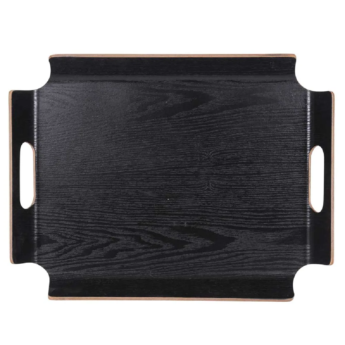 Plateau rectangle no angle 44,5x33,5 cm noir 45.00x34.00 cm - Image 2