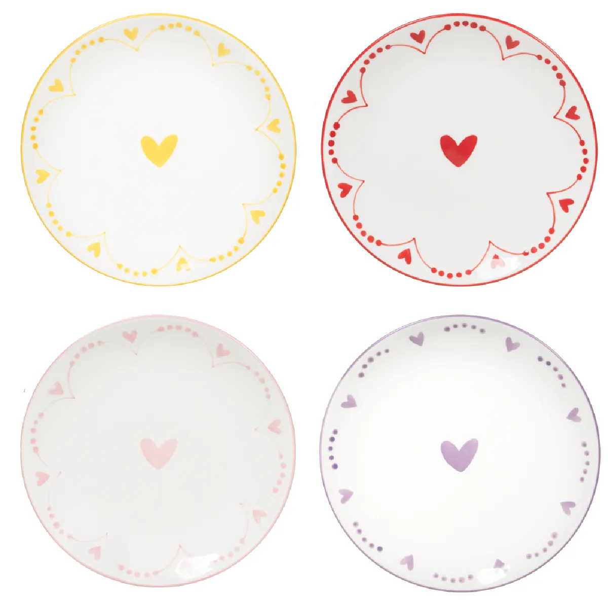 Table Passion Blanc Assiettes Plates