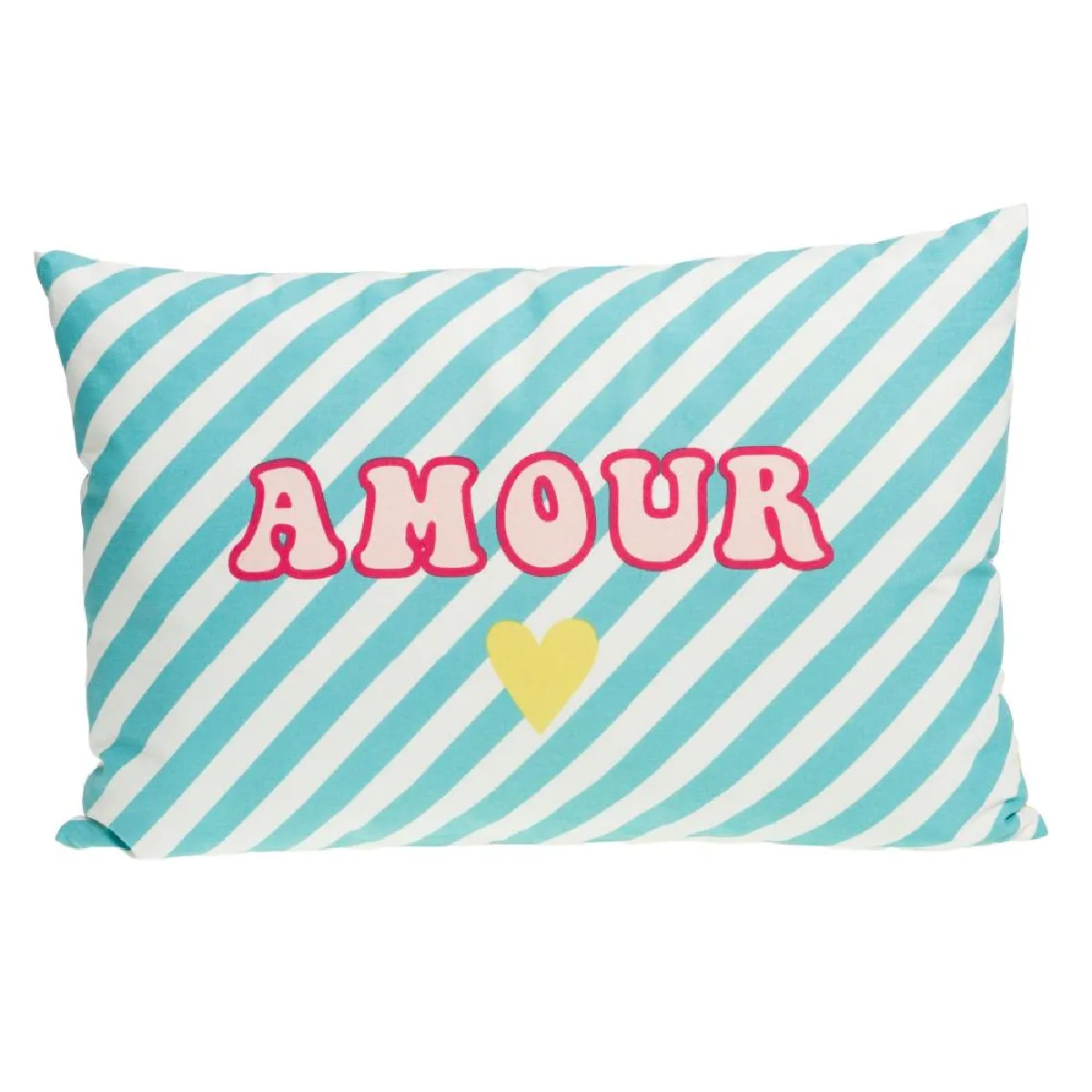 Non Communiqué Multicolore Coussin Candy Blue 40X60 Cm - Amadeus - Coton - Image 3