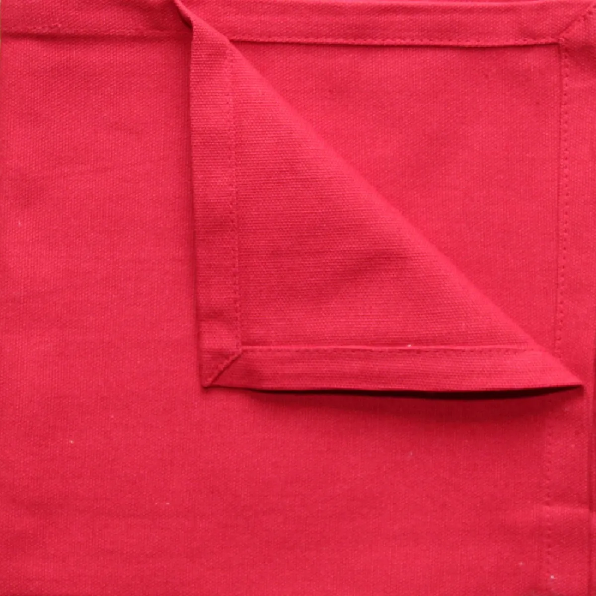 SUD ETOFFE  Nappe carr&eacute;e coton - Rouge