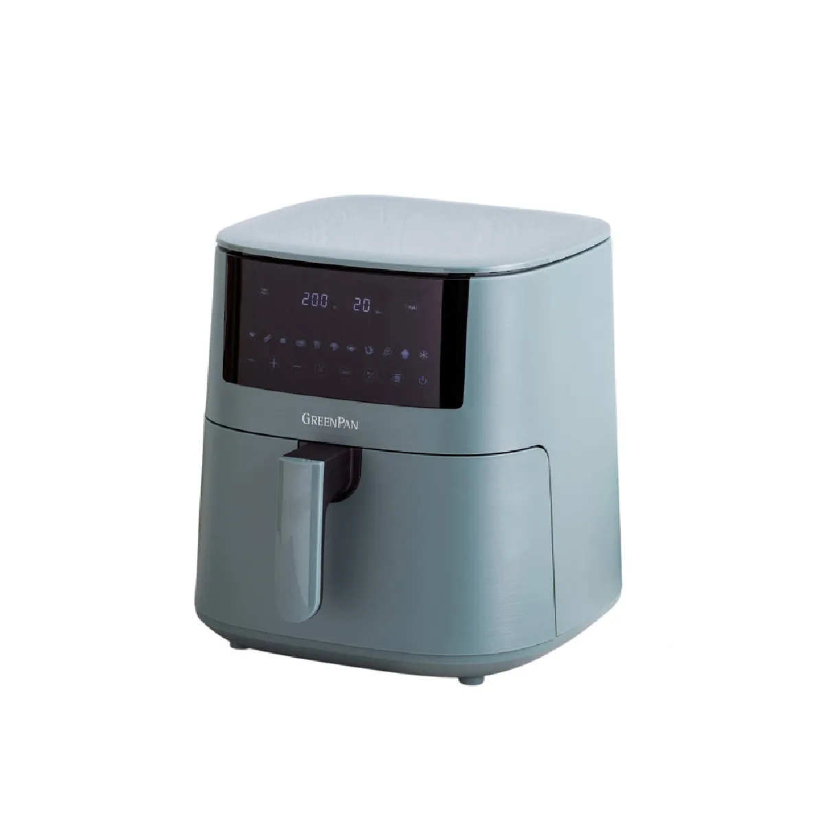 Non Communiqué Bleu Bistro Airfryer 1 Panier - Greenpan - Inox - Image 3