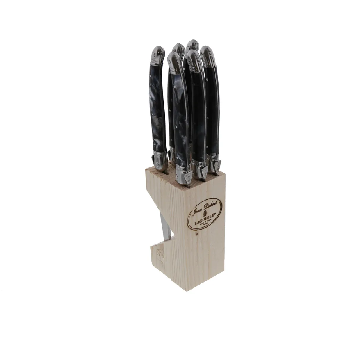 Jean dubost coffret 6 couteaux Laguiole - Beige