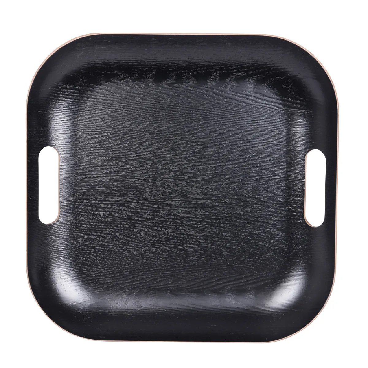 Non Communiqué Noir Plateau Carré 39 Cm - Table Passion - Bois De Saule - Image 2
