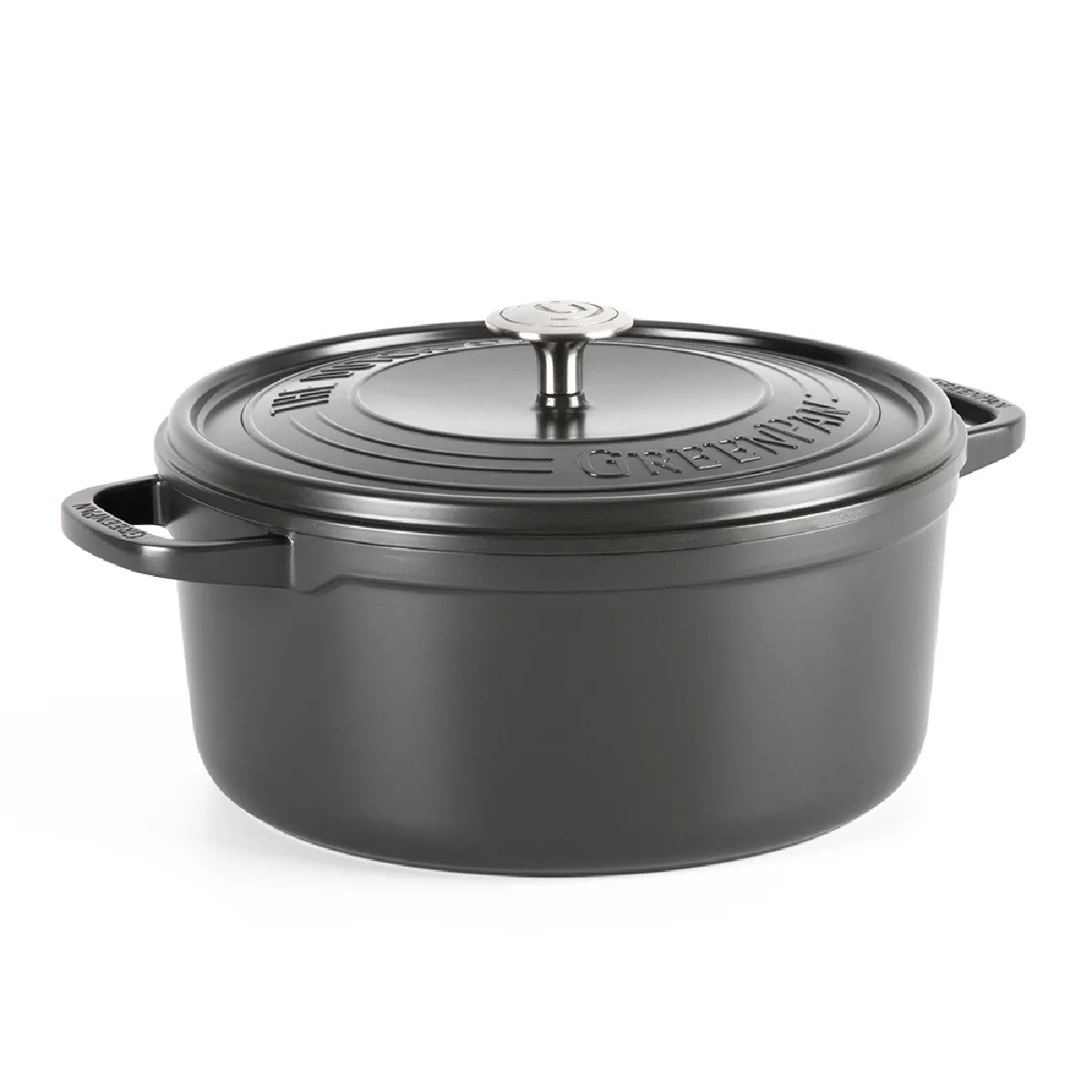Cocotte Cleste 22 cm noir - Greenpan - Noir - Fonte Aluminium