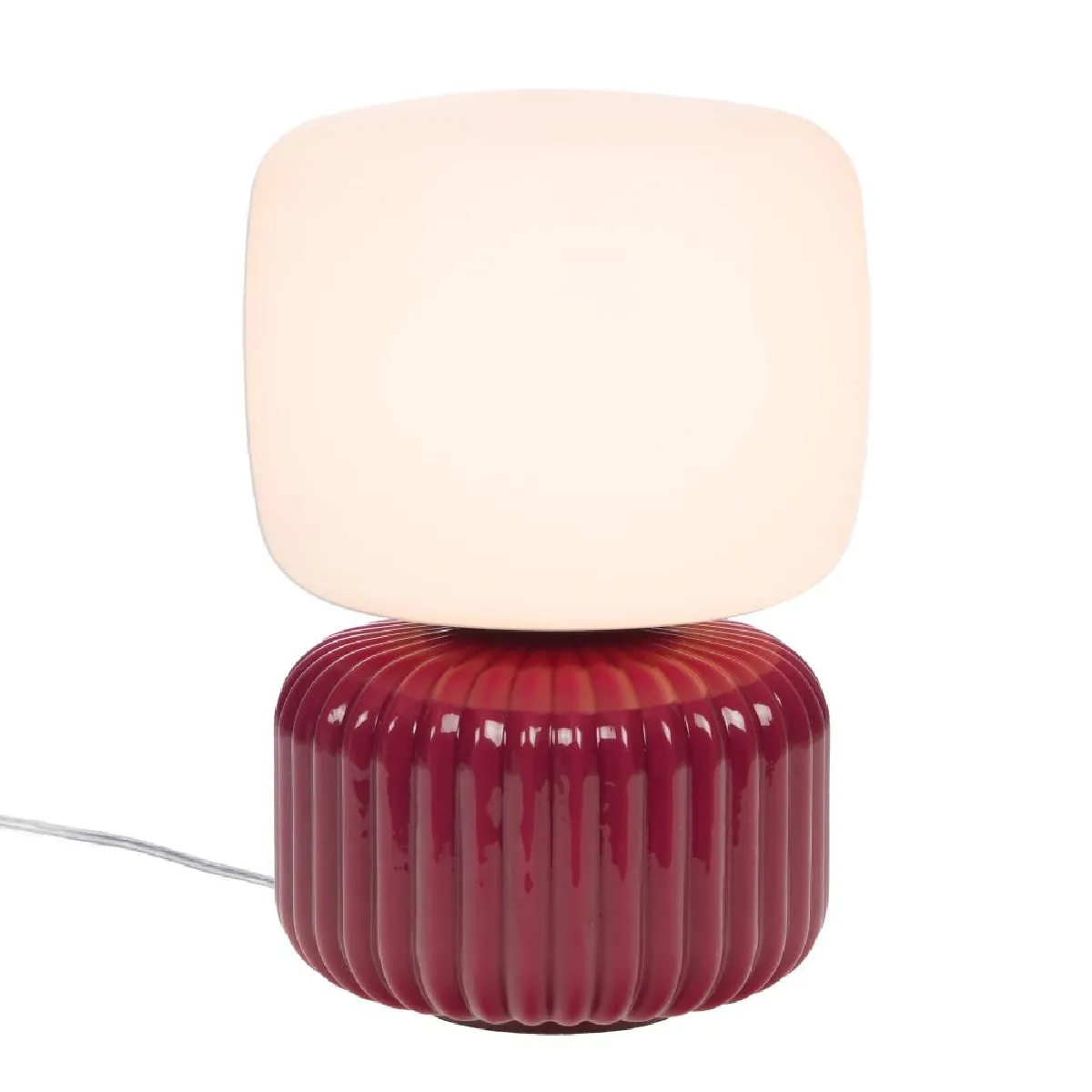 Non Communiqué Rouge Lampe De Chevet Ninon En Céramique Framboise 30 Cm - Amadeus - Céramique - Image 3